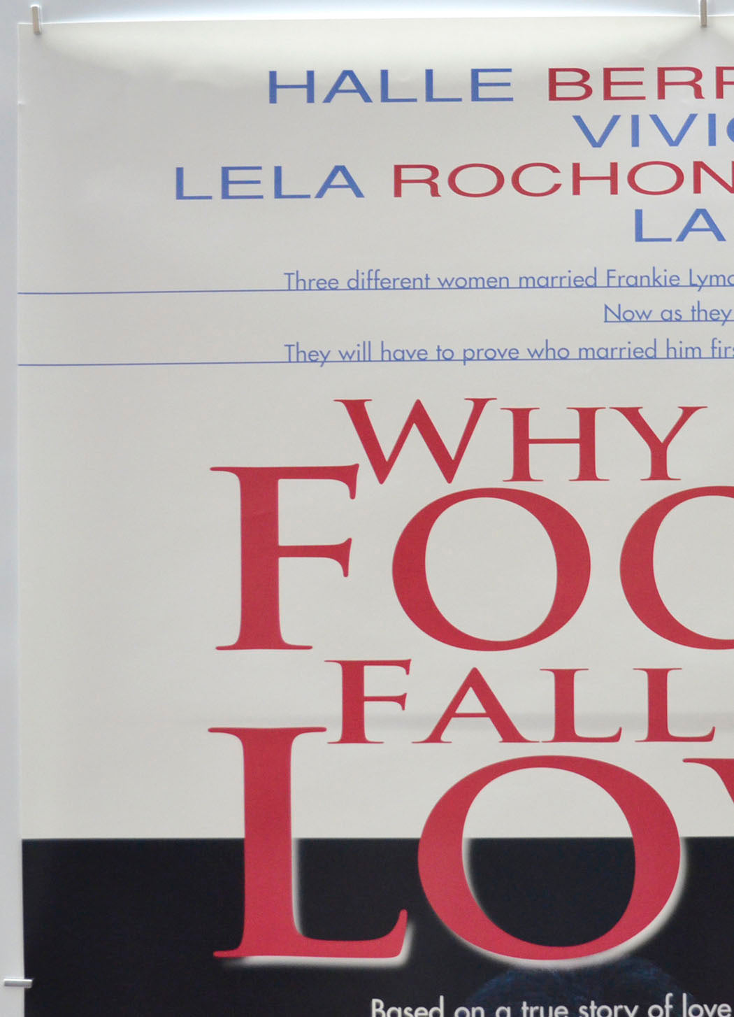 WHY DO FOOLS FALL IN LOVE (Top Left) Cinema One Sheet Movie Poster 