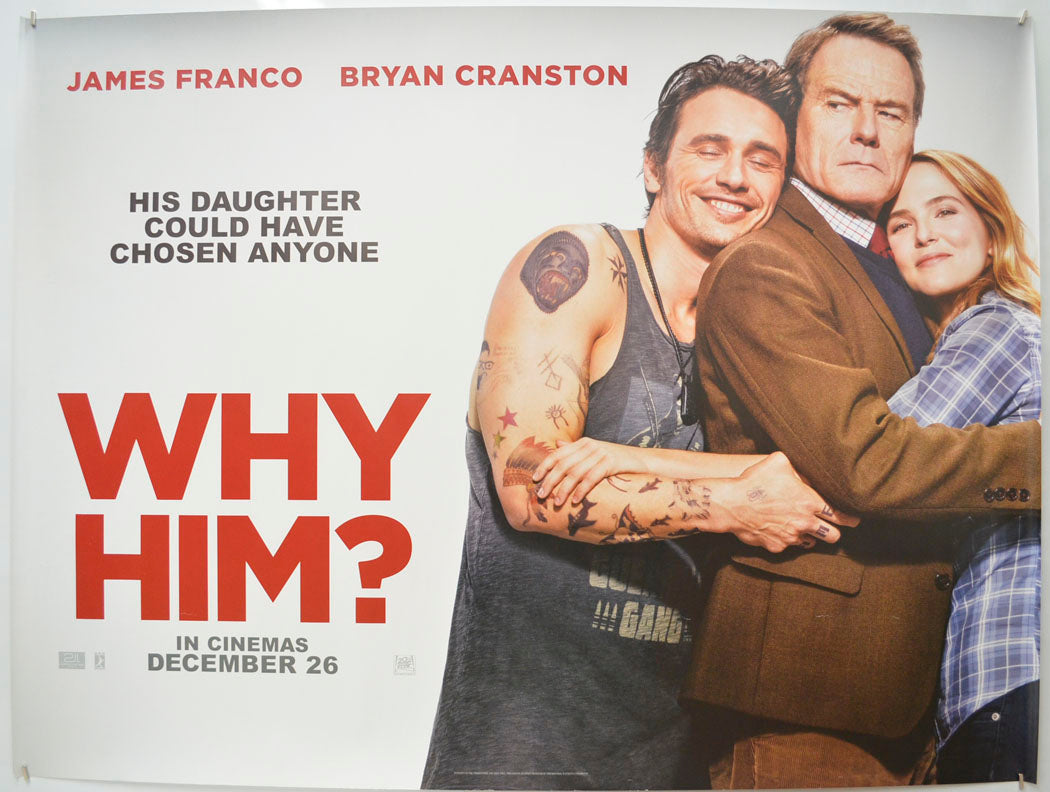 Why Him?  Original Quad Poster - Film Poster - Movie Poster