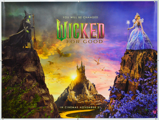 Wicked: For Good - Original Quad Poster - Film Poster - Movie Poster