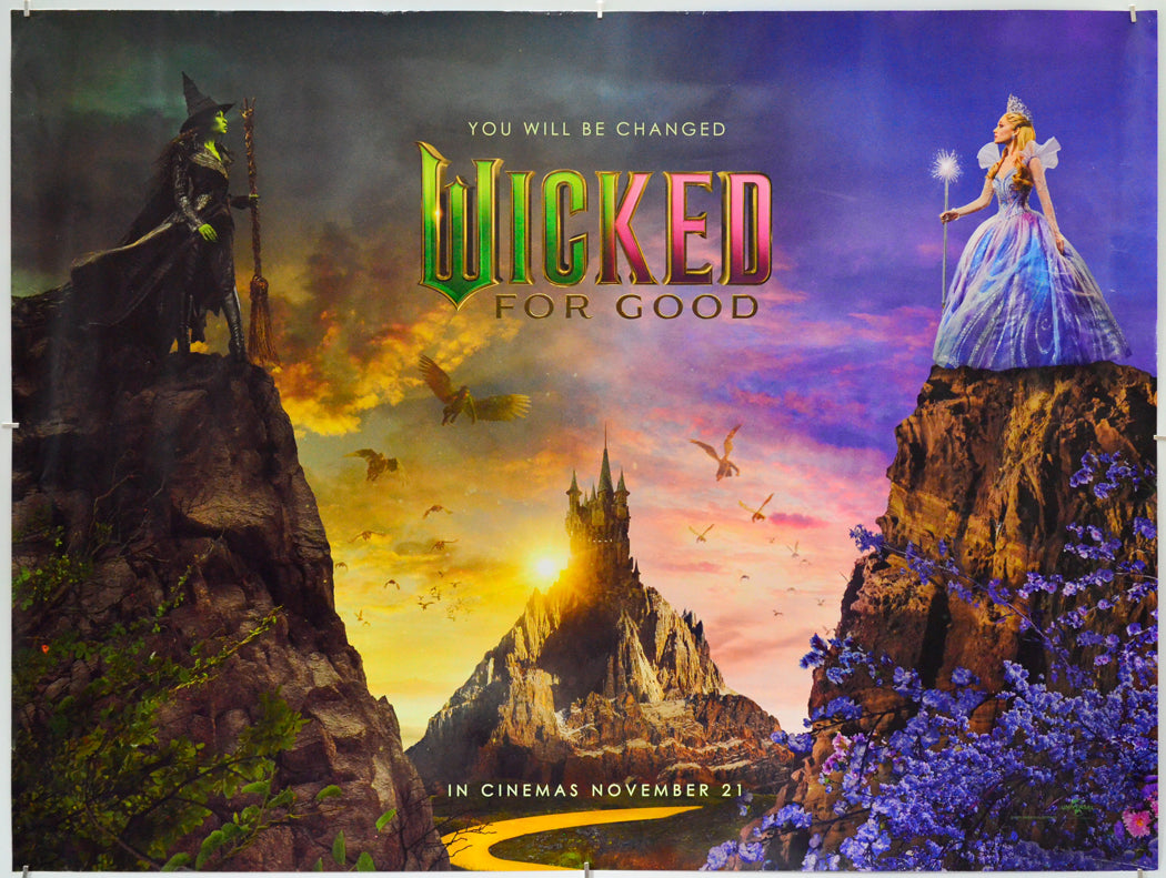 Wicked: For Good - Original Quad Poster - Film Poster - Movie Poster