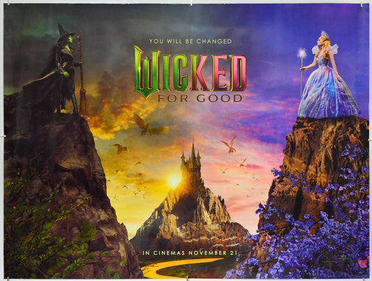 Wicked: For Good - Original Quad Poster - Film Poster - Movie Poster