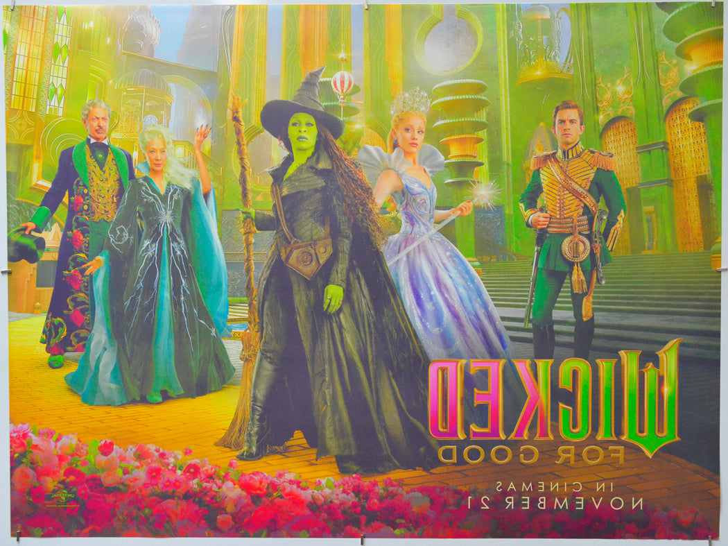 Wicked: For Good (Back) Cinema Quad Movie Poster 