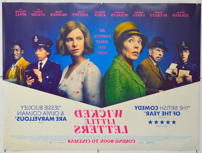 Wicked Little Letters (Back) Cinema Quad Movie Poster 