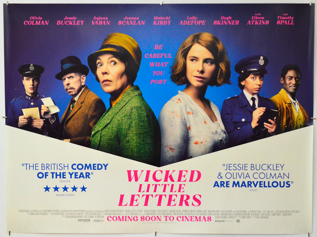 Wicked Little Letters - Original Quad Poster - Film Poster - Movie Poster