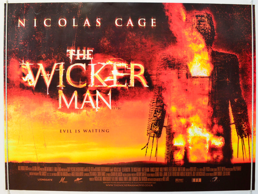 The Wicker Man  Original British Quad Poster - Film Poster - Movie Poster