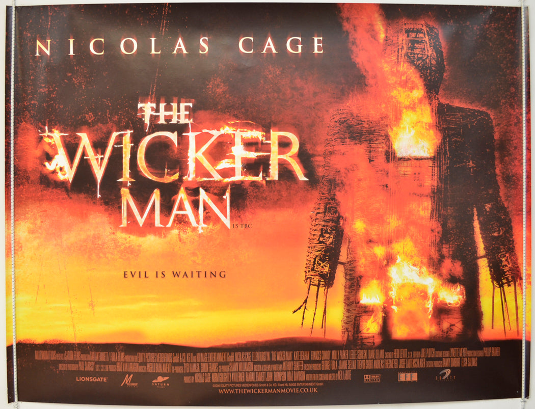 The Wicker Man Original Quad Poster - Film Poster - Movie Poster  