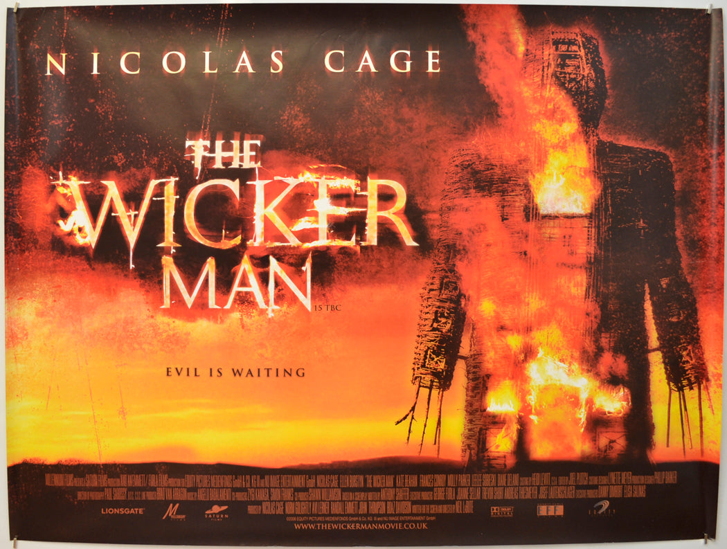 The Wicker Man Original Quad Poster - Film Poster - Movie Poster  