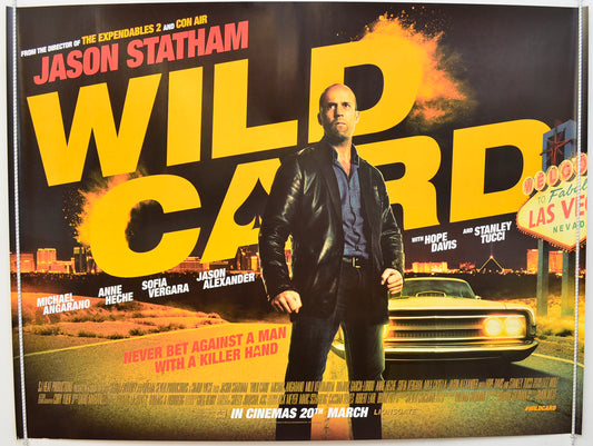 Wild Card Original Quad Poster - Film Poster - Movie Poster  