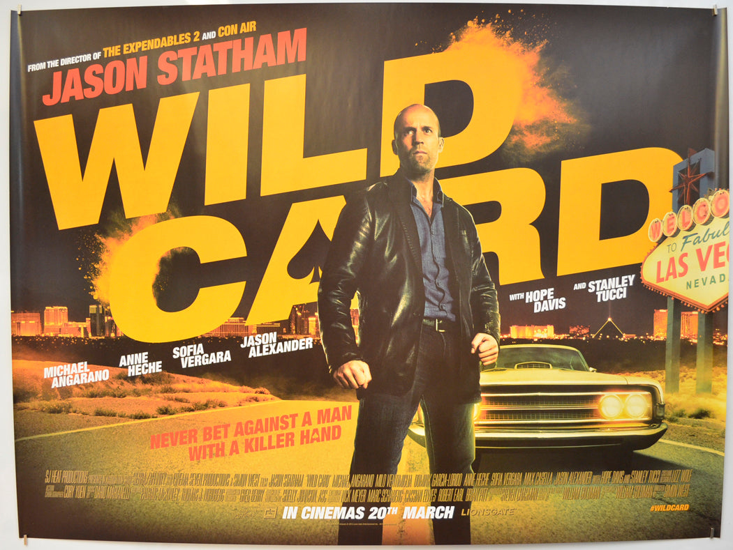 Wild Card  Original Quad Poster - Film Poster - Movie Poster