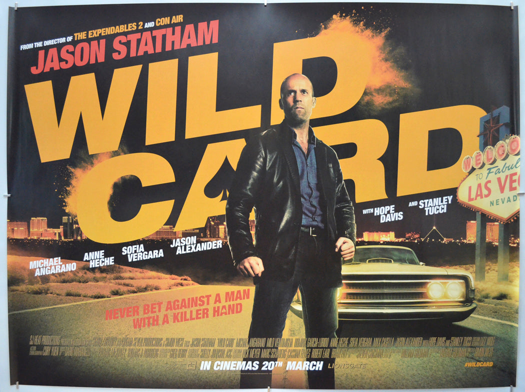 Wild Card Original Quad Poster - Film Poster - Movie Poster