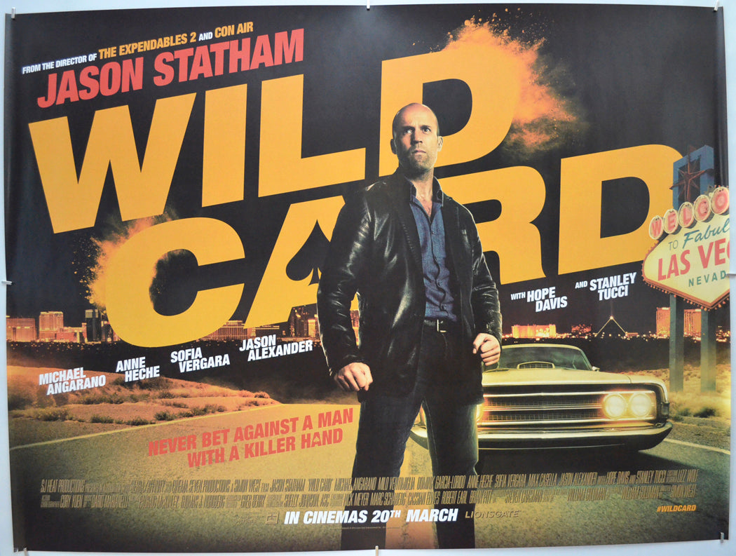 Wild Card Original Quad Poster - Film Poster - Movie Poster