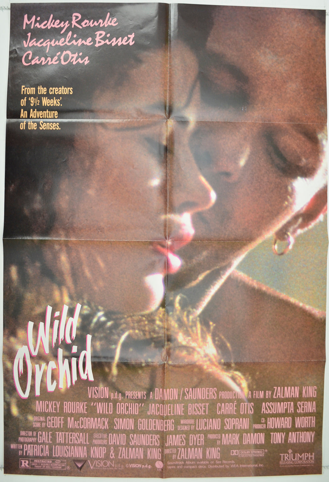 Wild Orchid  Original One Sheet Poster - Film Poster - Movie Poster 