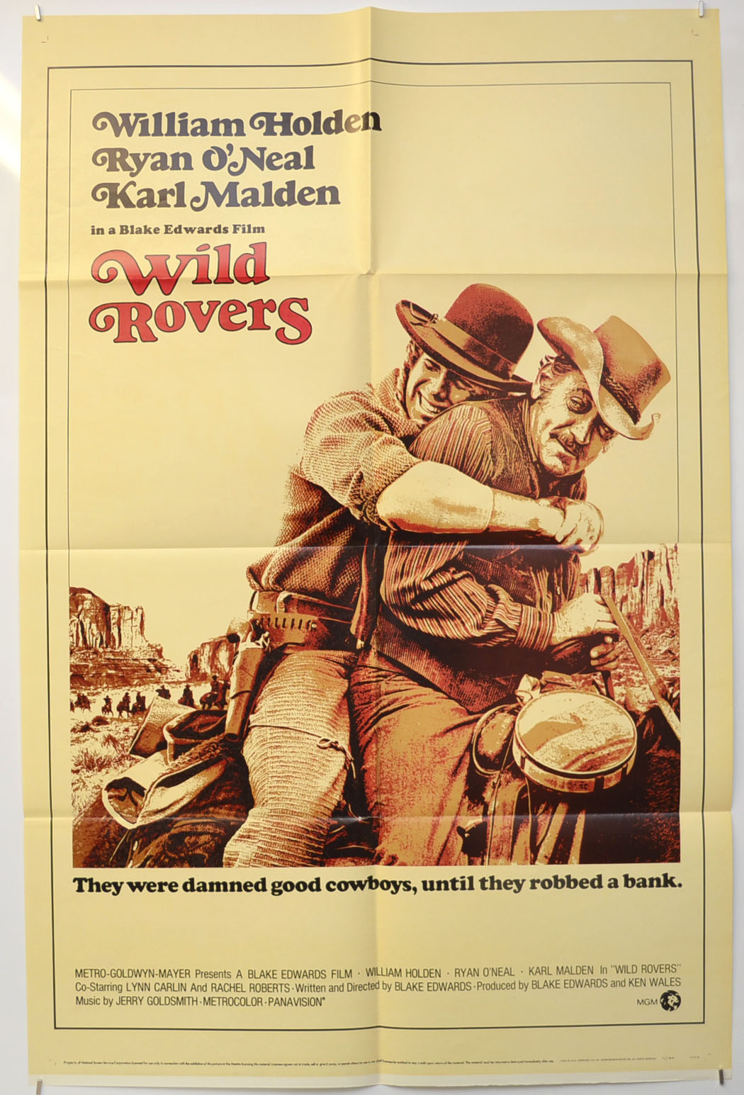 Wild Rovers Original One Sheet Poster - Film Poster - Movie Poster