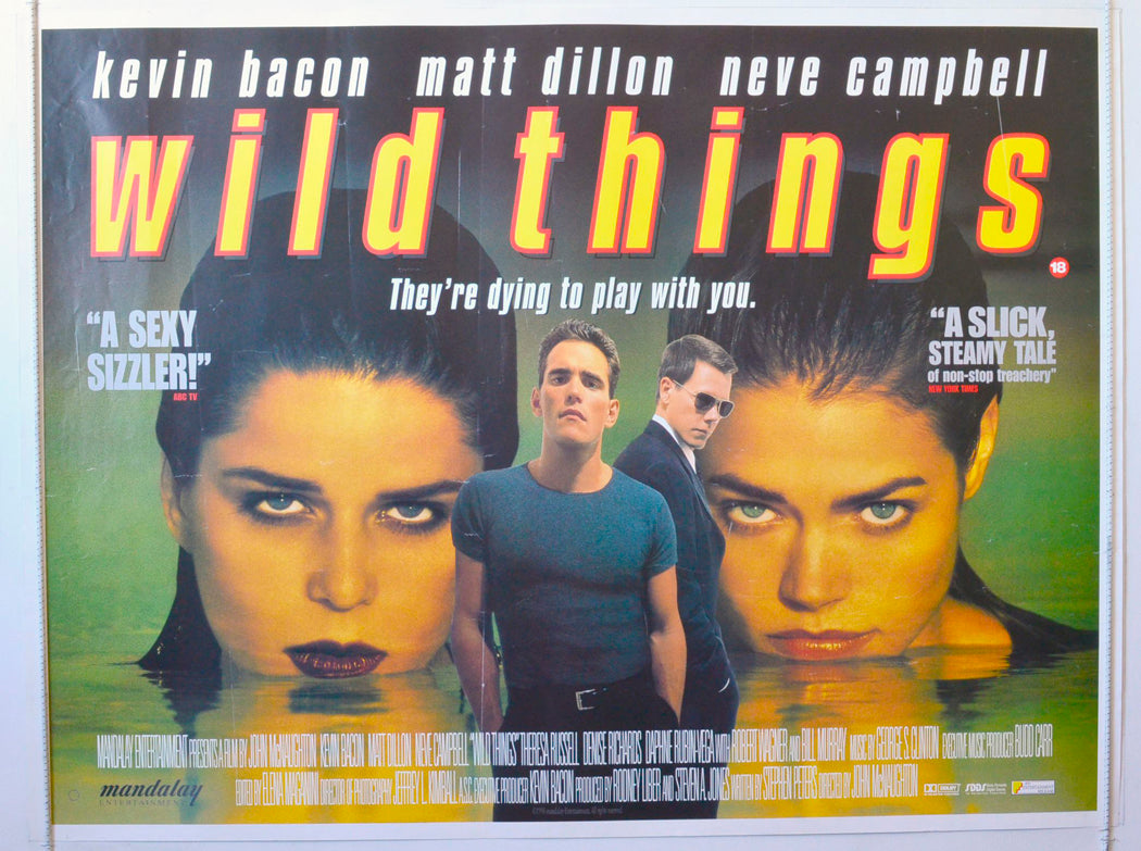 Wild Things Original British Quad Poster - Movie Poster