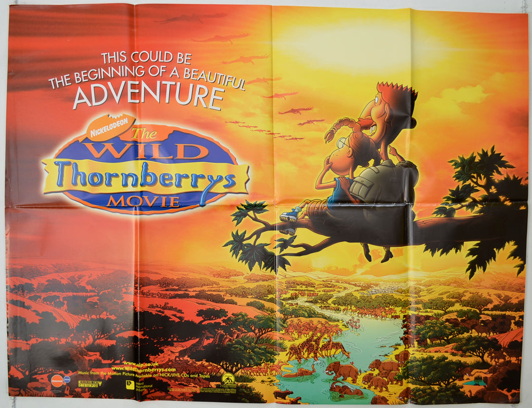 Wild Thornberry's Movie  (Teaser / Advance Version)  Original Quad Poster - Film Poster - Movie Poster 