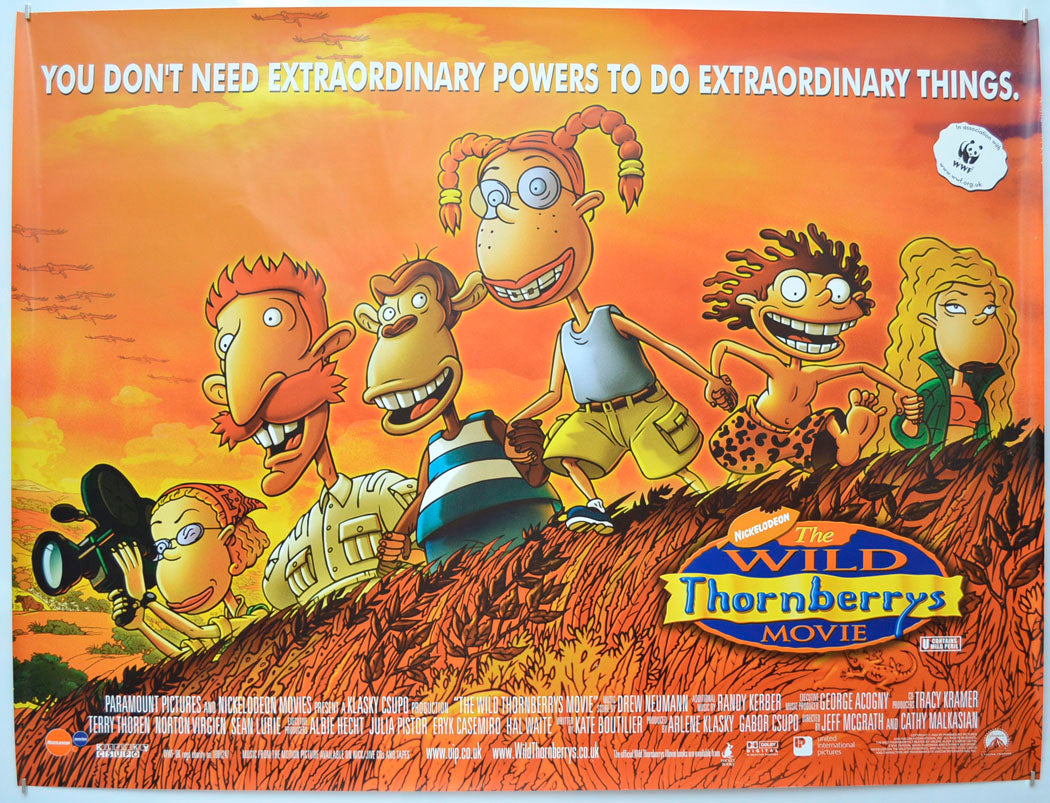 Wild Thornberry's Movie Original Quad Poster - Film Poster - Movie Poster