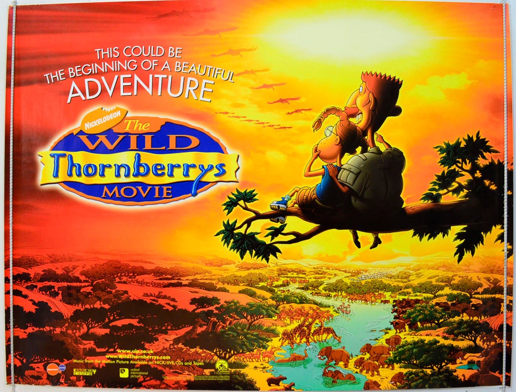 Wild Thornberry's Movie  (Teaser / Advance Version)   Original British Quad Poster - Film Poster - Movie Poster 