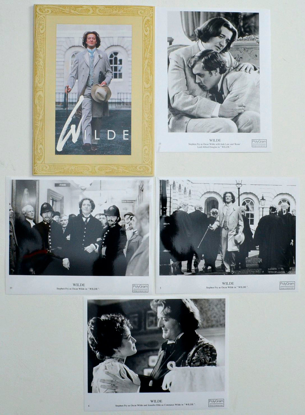 Wilde Original Cinema Exhibitors Press Kit  (4 Black & White Press Stills + 24 Page Production Information Brochure)  