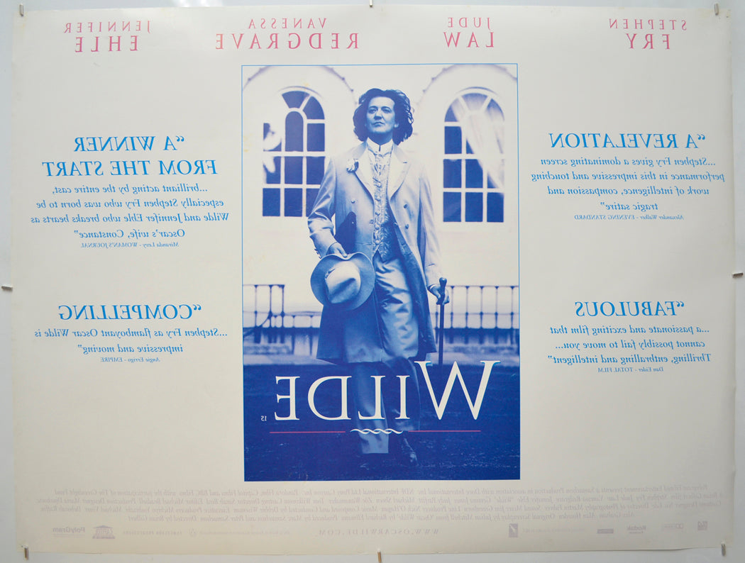 WILDE (Back) Cinema Quad Movie Poster 