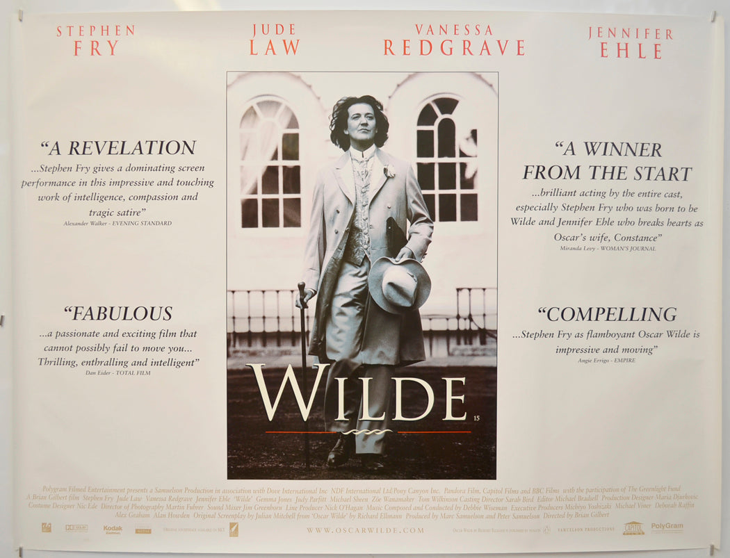 Wilde Original Quad Poster - Film Poster - Movie Poster