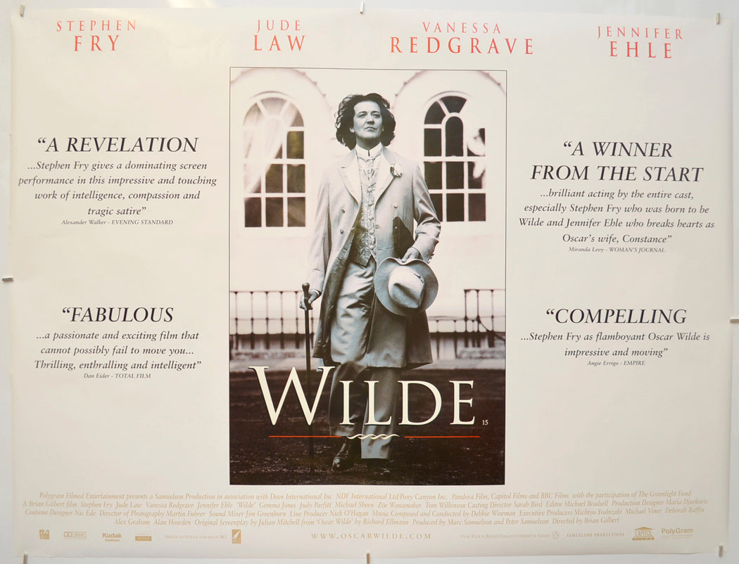 Wilde Original Quad Poster - Film Poster - Movie Poster