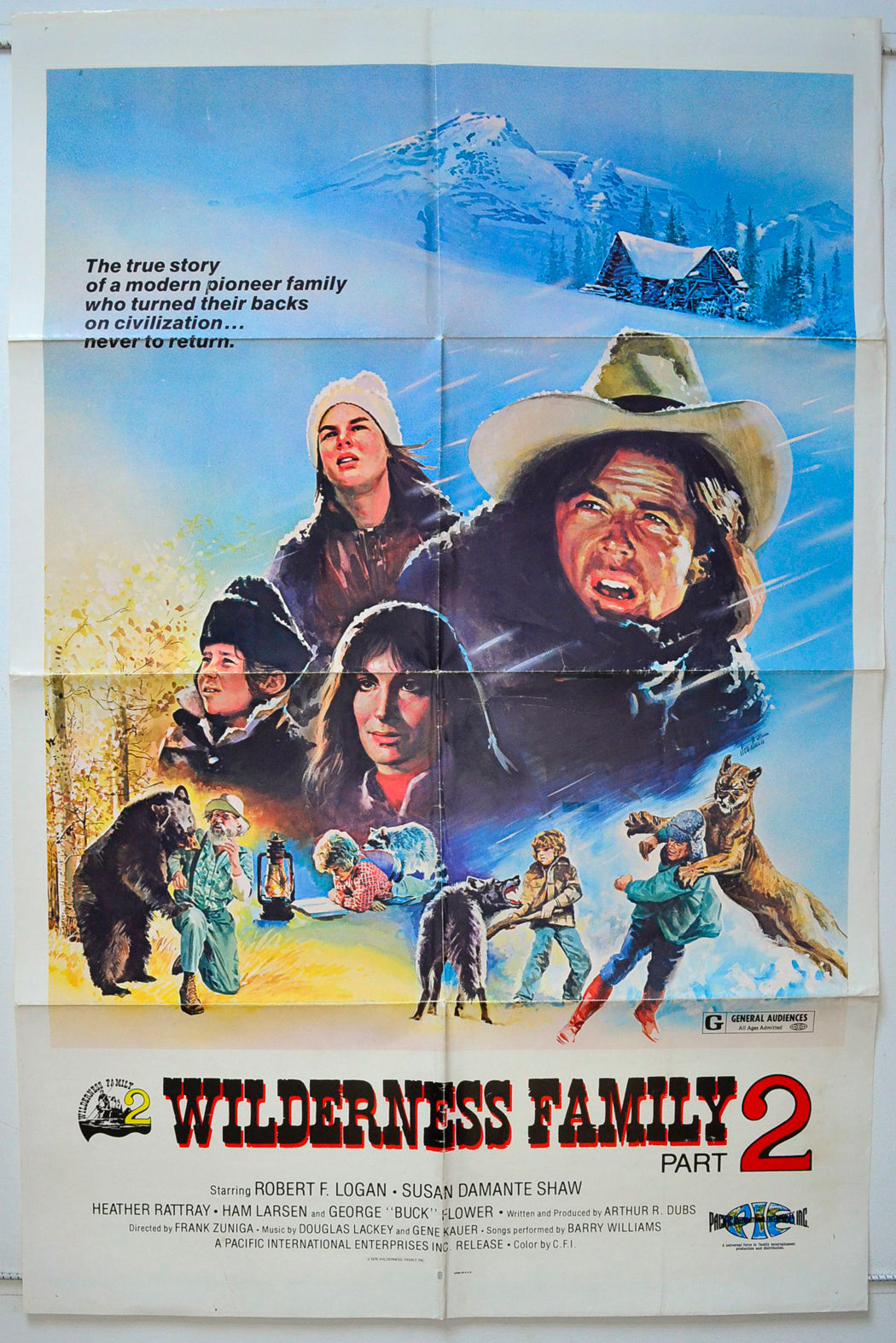 Wilderness Family Part 2  (a.k.a. The Adventures Of The Wilderness Family Part 2)   Original One Sheet Poster - Movie Poster