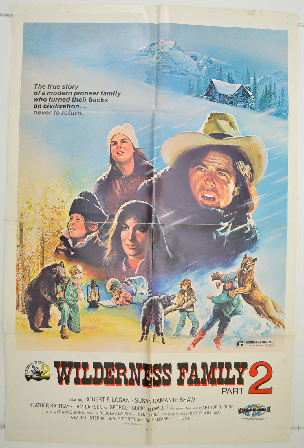 Wilderness Family Part 2  (a.k.a. The Adventures Of The Wilderness Family Part 2)  Original One Sheet Poster - Film Poster - Movie Poster 