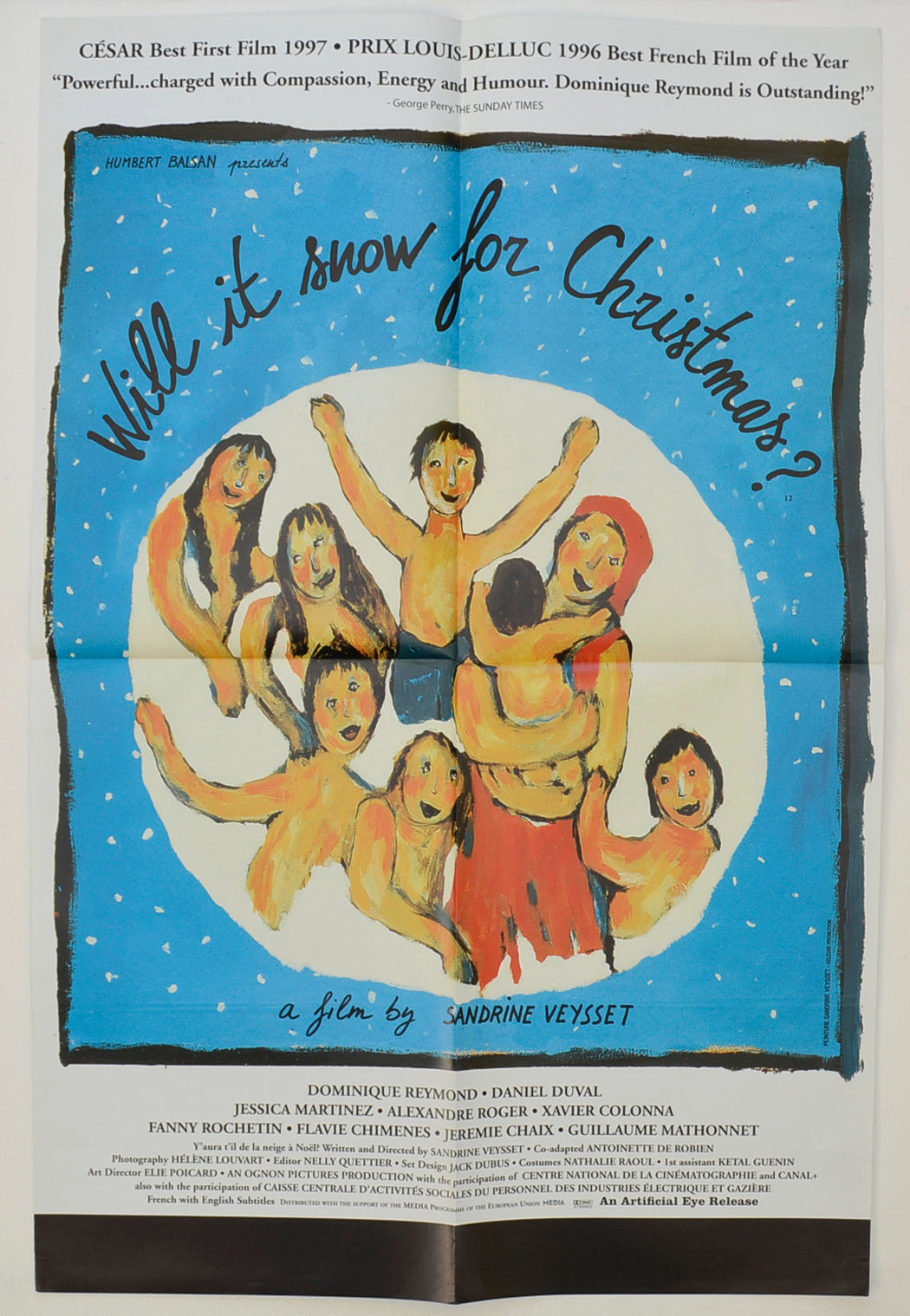 Will It Snow For Christmas?  (a.k.a. Y'aura t'il de la neige à Noël?)   Original Double Crown Poster - Film Poster - Movie Poster 