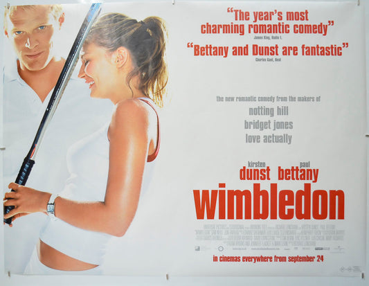 Wimbledon Original Quad Poster - Film Poster - Movie Poster