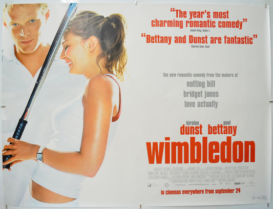 Wimbledon Original Quad Poster - Film Poster - Movie Poster