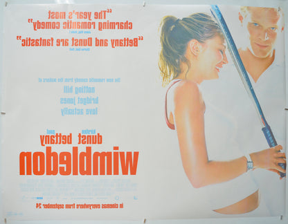 WIMBLEDON (Back) Cinema Quad Movie Poster 