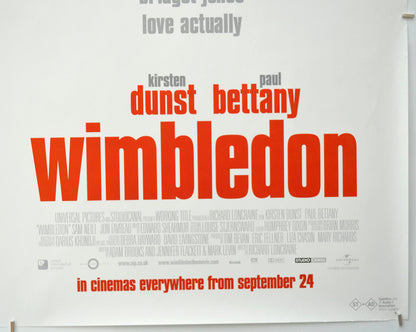 WIMBLEDON (Bottom Right) Cinema Quad Movie Poster 