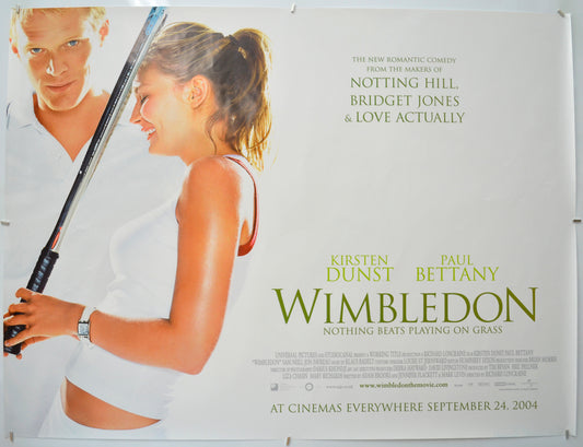 Wimbledon  (Teaser / Advance Version)  Original Quad Poster - Film Poster - Movie Poster