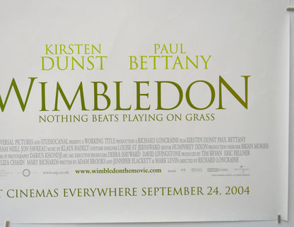 WIMBLEDON (Bottom Right) Cinema Quad Movie Poster 