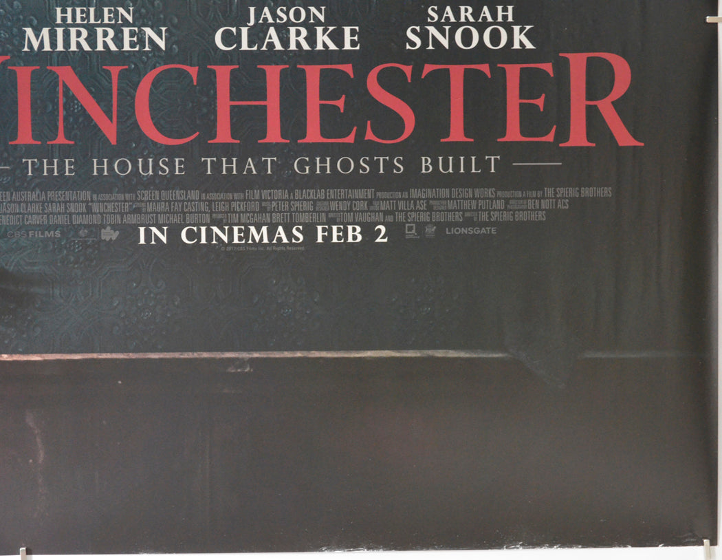 WINCHESTER (Bottom Right) Cinema Quad Movie Poster 