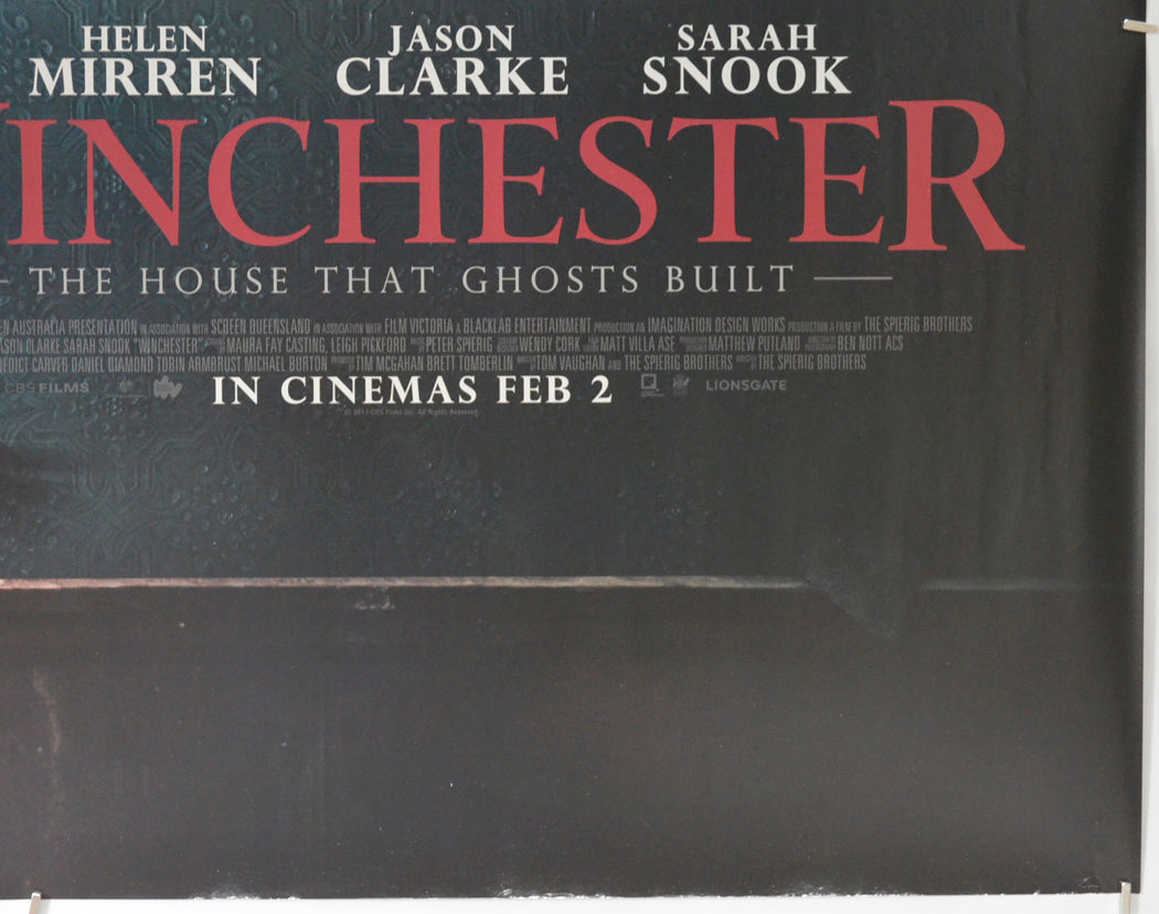 WINCHESTER (Bottom Right) Cinema Quad Movie Poster 