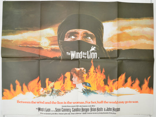 The Wind And The Lion  Original Quad Poster - Film Poster - Movie Poster