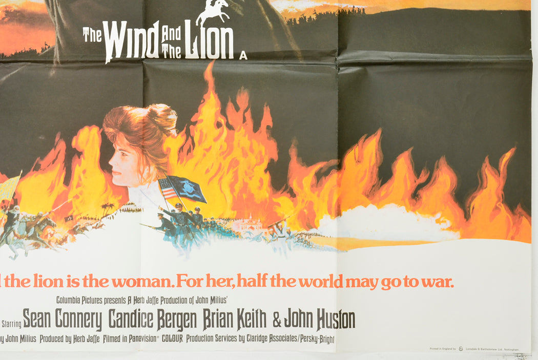 THE WIND AND THE LION (Bottom Right) Cinema Quad Movie Poster 