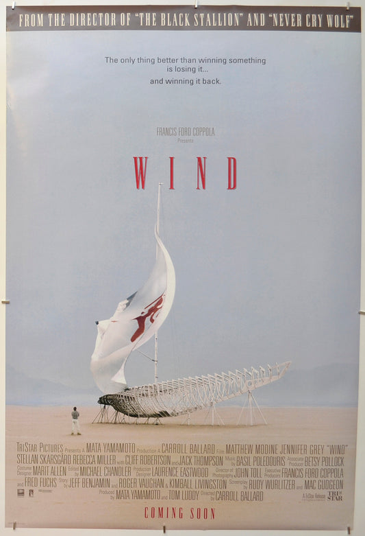 Wind Original One Sheet Poster - Film Poster - Movie Poster  