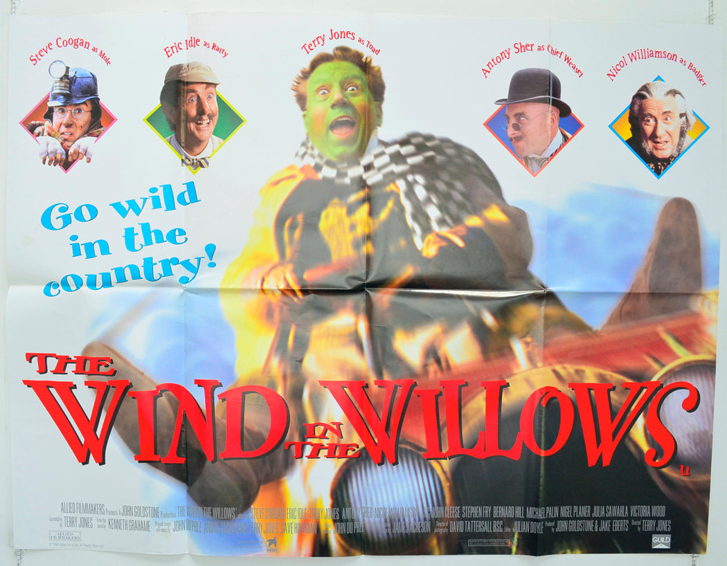 The Wind In The Willows  (Version 2)   Original Quad Poster - Film Poster - Movie Poster  