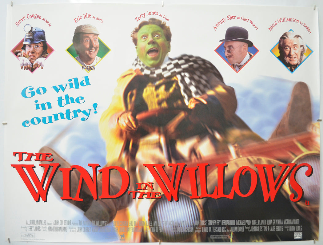 The Wind In The Willows (Version 2)  Original Quad Poster - Film Poster - Movie Poster  