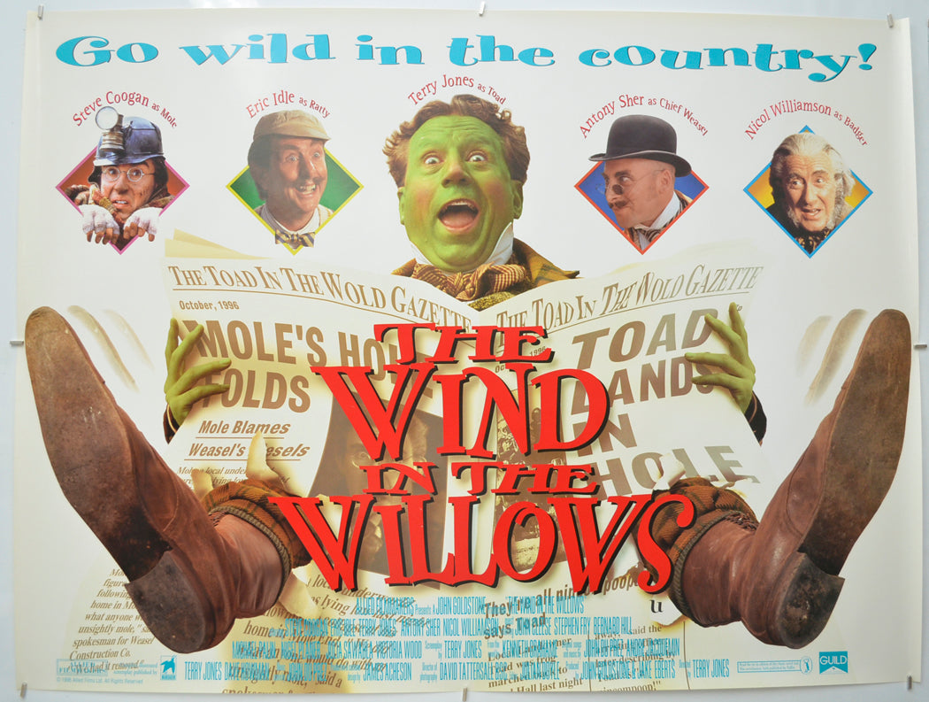 The Wind In The Willows (Version 1) Original Quad Poster - Film Poster - Movie Poster