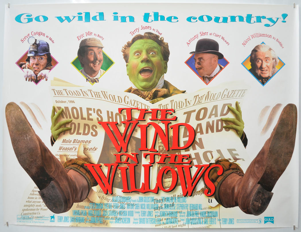 The Wind In The Willows (Version 1) Original Quad Poster - Film Poster - Movie Poster