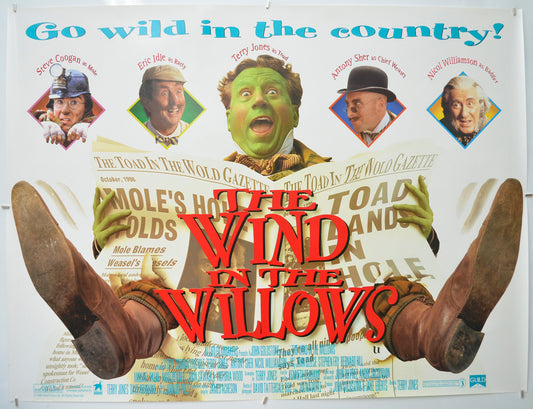 The Wind In The Willows (Version 1)  Original Quad Poster - Film Poster - Movie Poster  