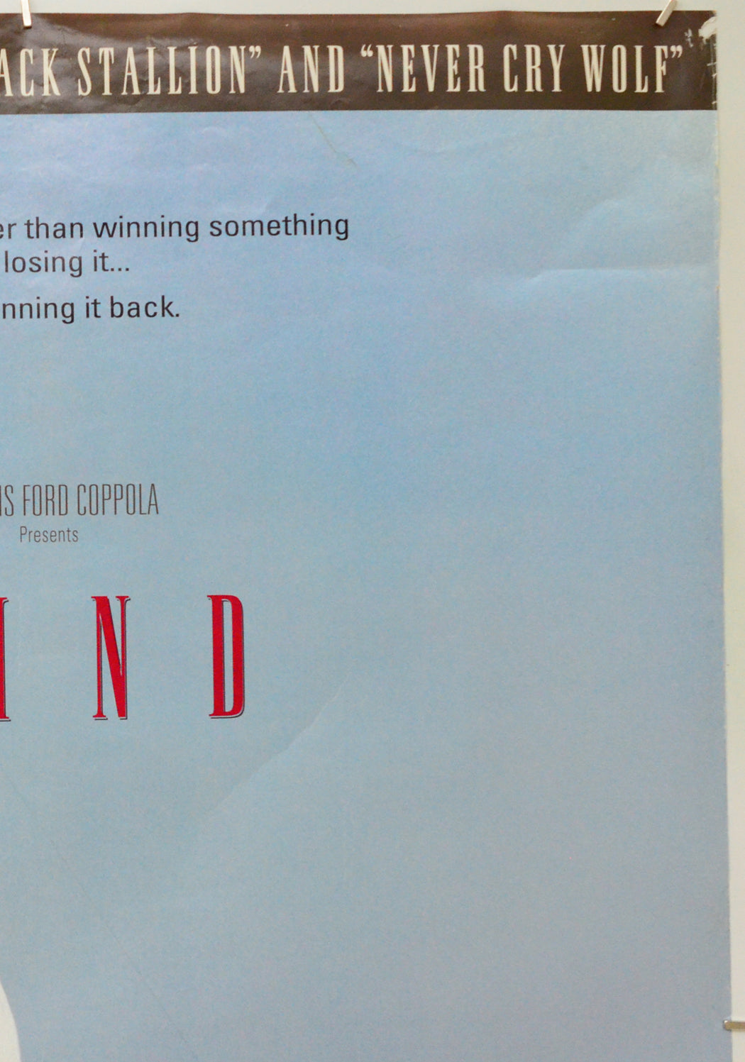 Wind (Top Right) Cinema One Sheet Movie Poster 
