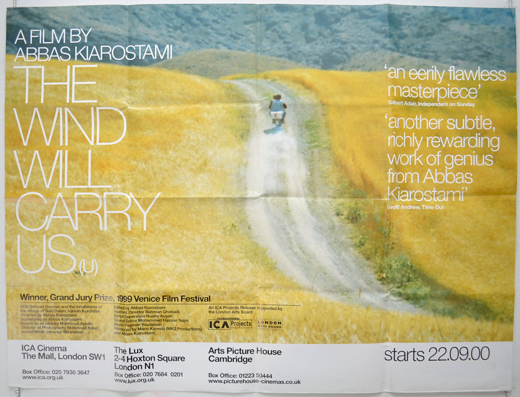 The Wind Will Carry Us  (a.k.a. Bad ma ra khahad bord)   Original Quad Poster - Film Poster - Movie Poster  