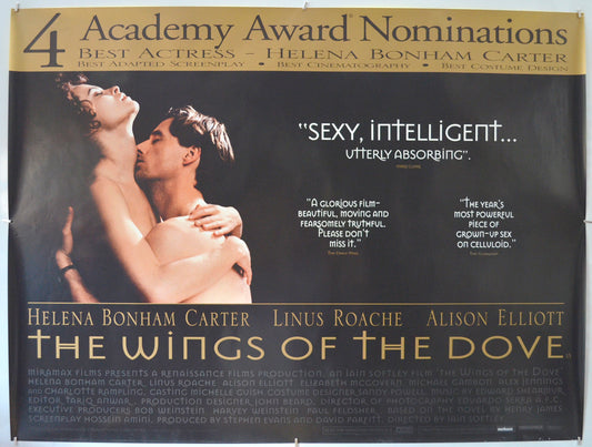 The Wings Of The Dove (Academy Award Nominations Version) Original Quad Poster - Film Poster - Movie Poster  