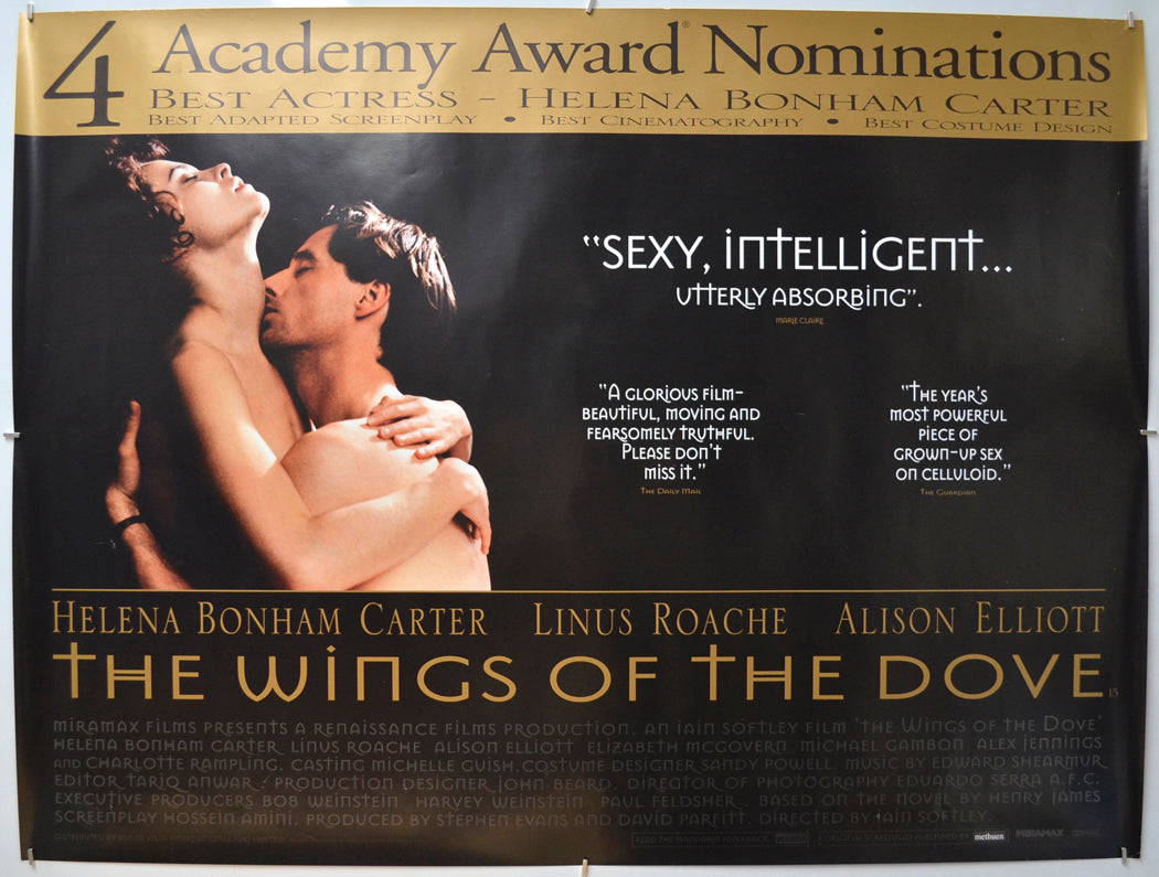 The Wings Of The Dove (Academy Award Nominations Version)  Original Quad Poster - Film Poster - Movie Poster