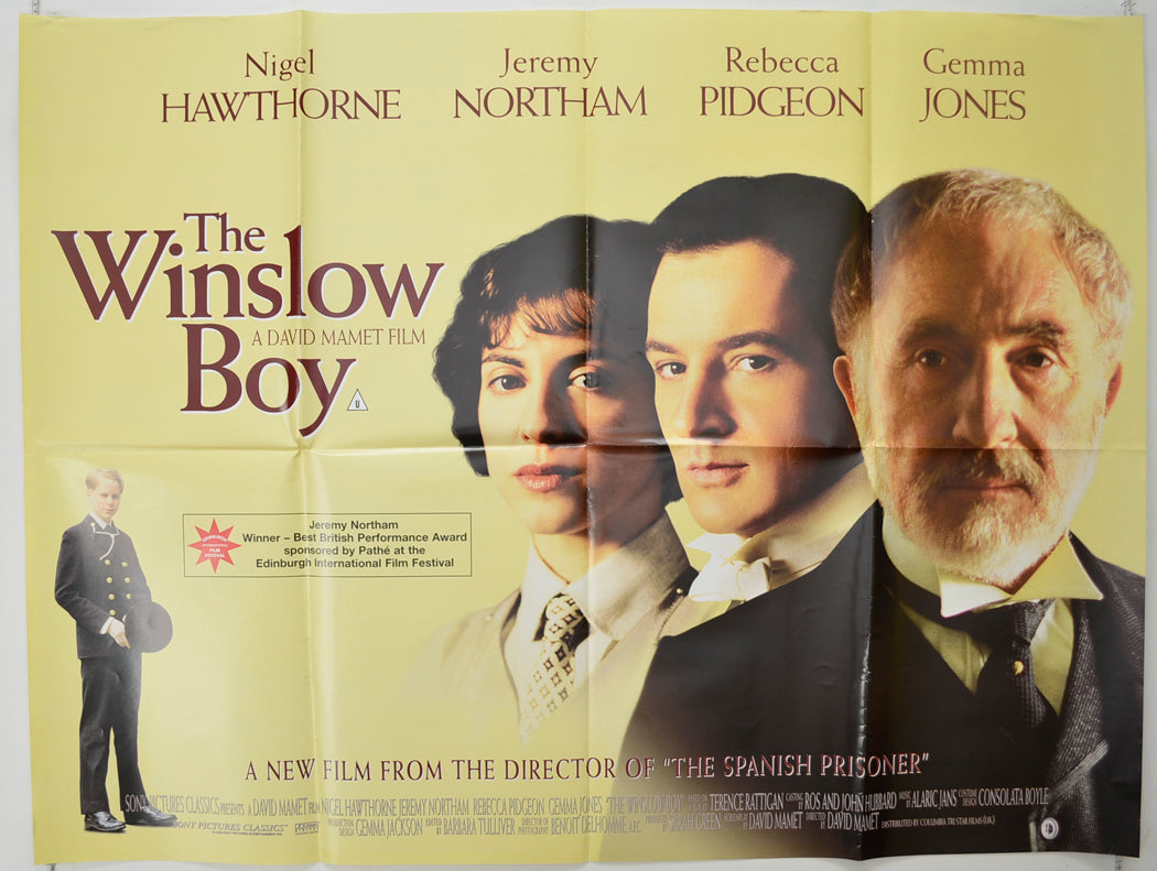 The Winslow Boy   Original Quad Poster - Film Poster - Movie Poster 