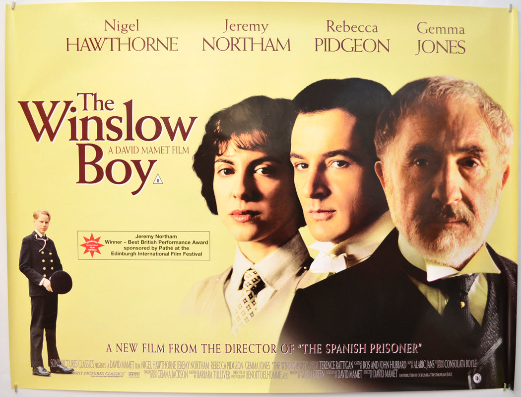 The Winslow Boy Original Quad Poster - Film Poster - Movie Poster